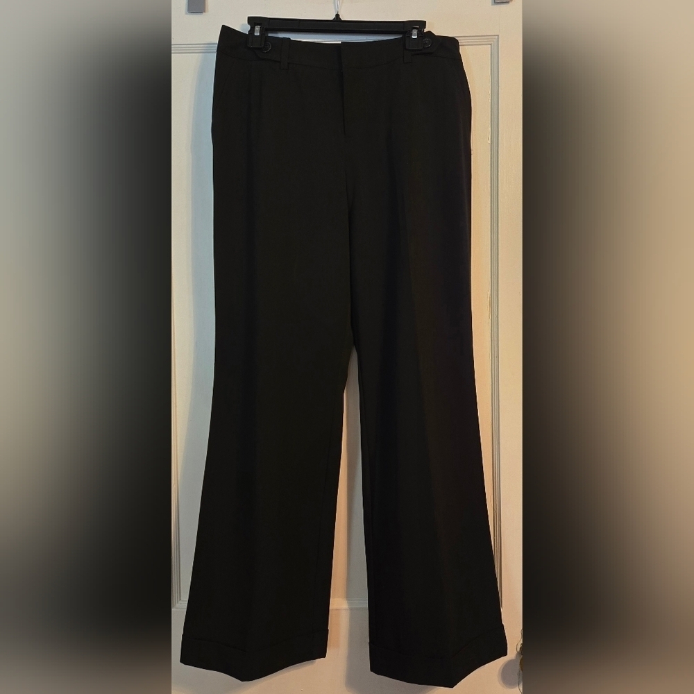 NWT | Merona | Women's Wide-Leg Dress Pants | Color: Black | Size: 10 - Picture 5 of 13
